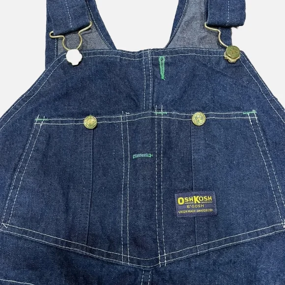 NIP OshKosh  Vestbak Bib Overalls - Men’s Size 42x32 - Dark Wash Indigo - Picture 2 of 8